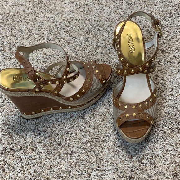 Michael Kors Shoes - Michael Kors wedge sandals size 10